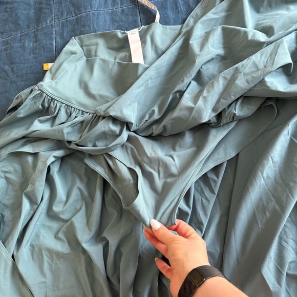 HALARA Green Breezy Maxi Skirt with Slit Resort Wear Size 1X - Picture 4 of 7